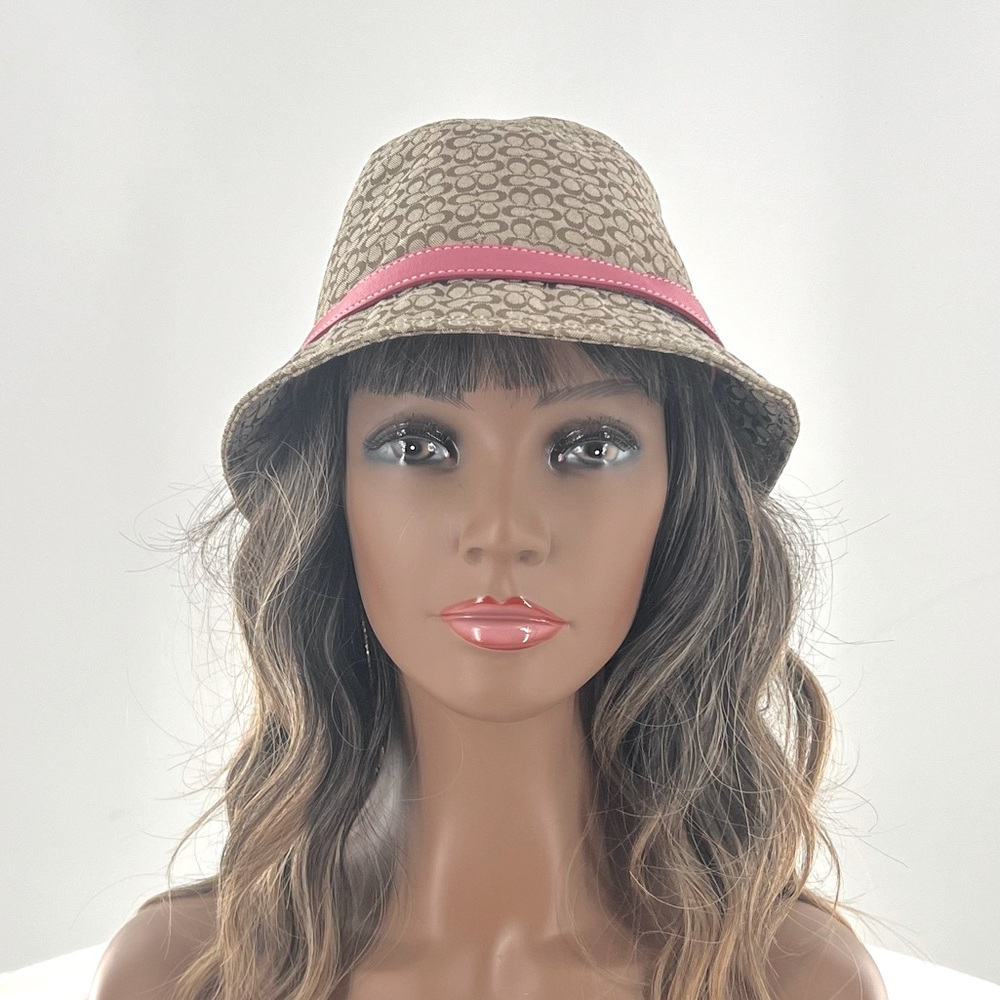 Coach Mini Signature Logo Bucket Hat